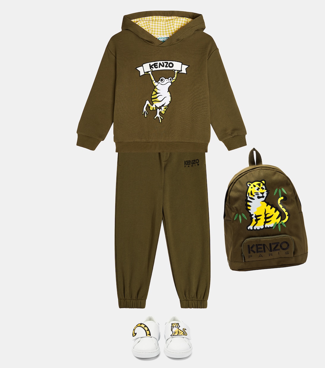 Bébé – Sweat-shirt à capuche en coton mélangé | Kenzo Kids