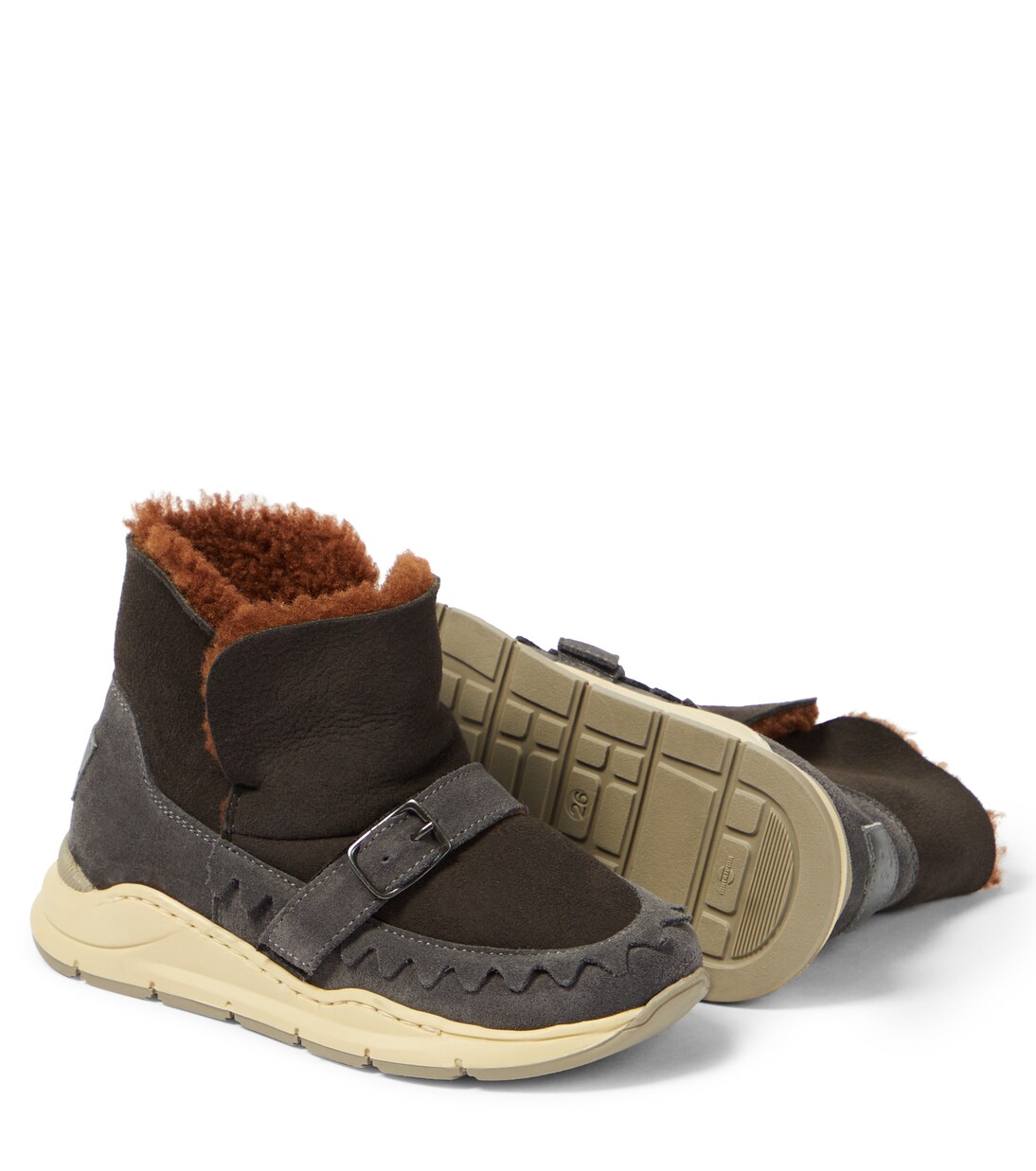 Shearling-lined suede boots | PèPè