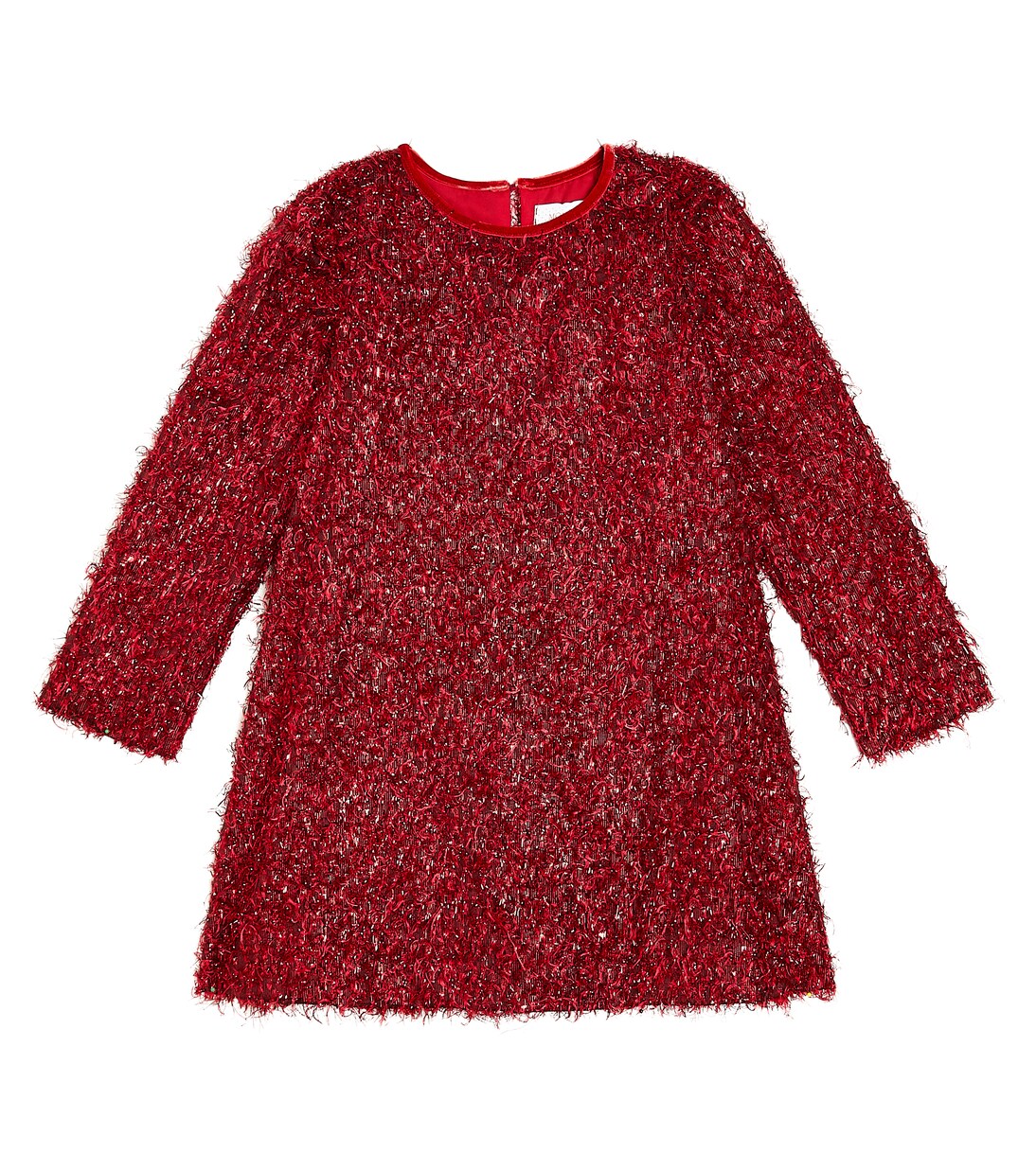 Fringed Lurex® dress | Monnalisa