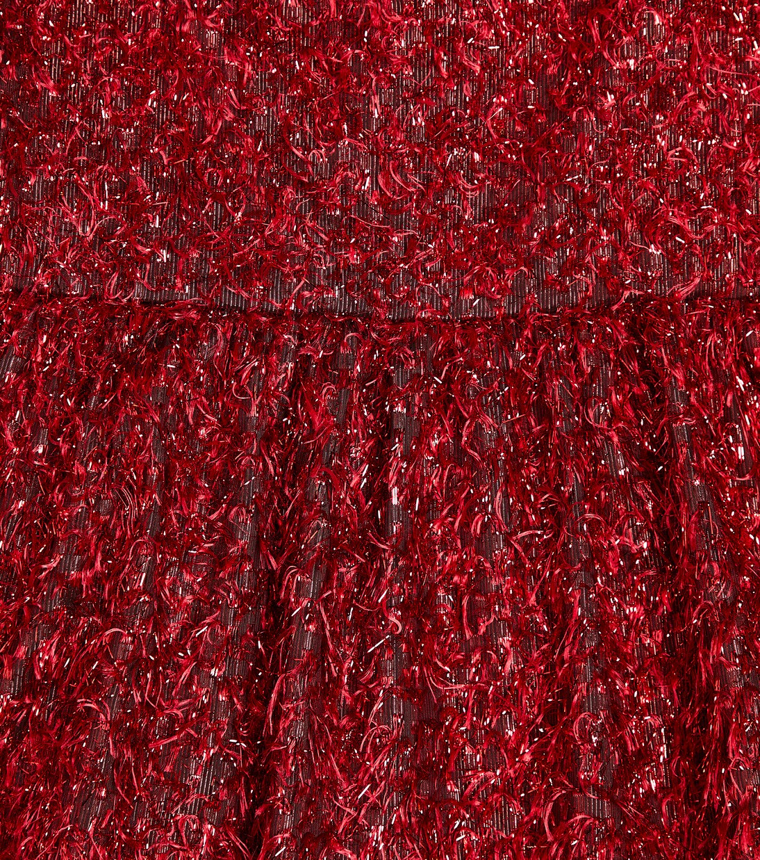 Fringed Lurex® dress | Monnalisa