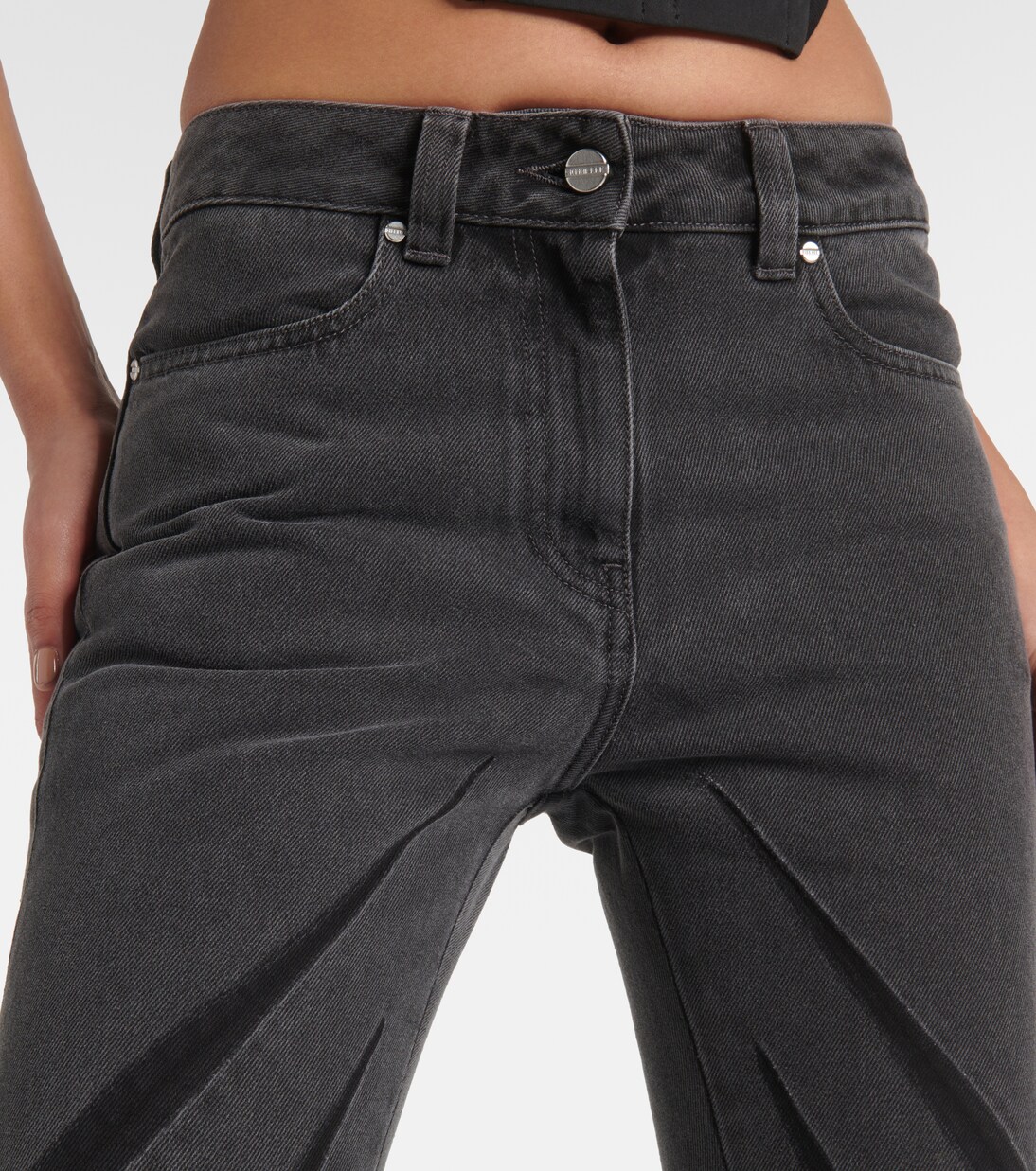 Darted mid-rise flared jeans | Dion Lee