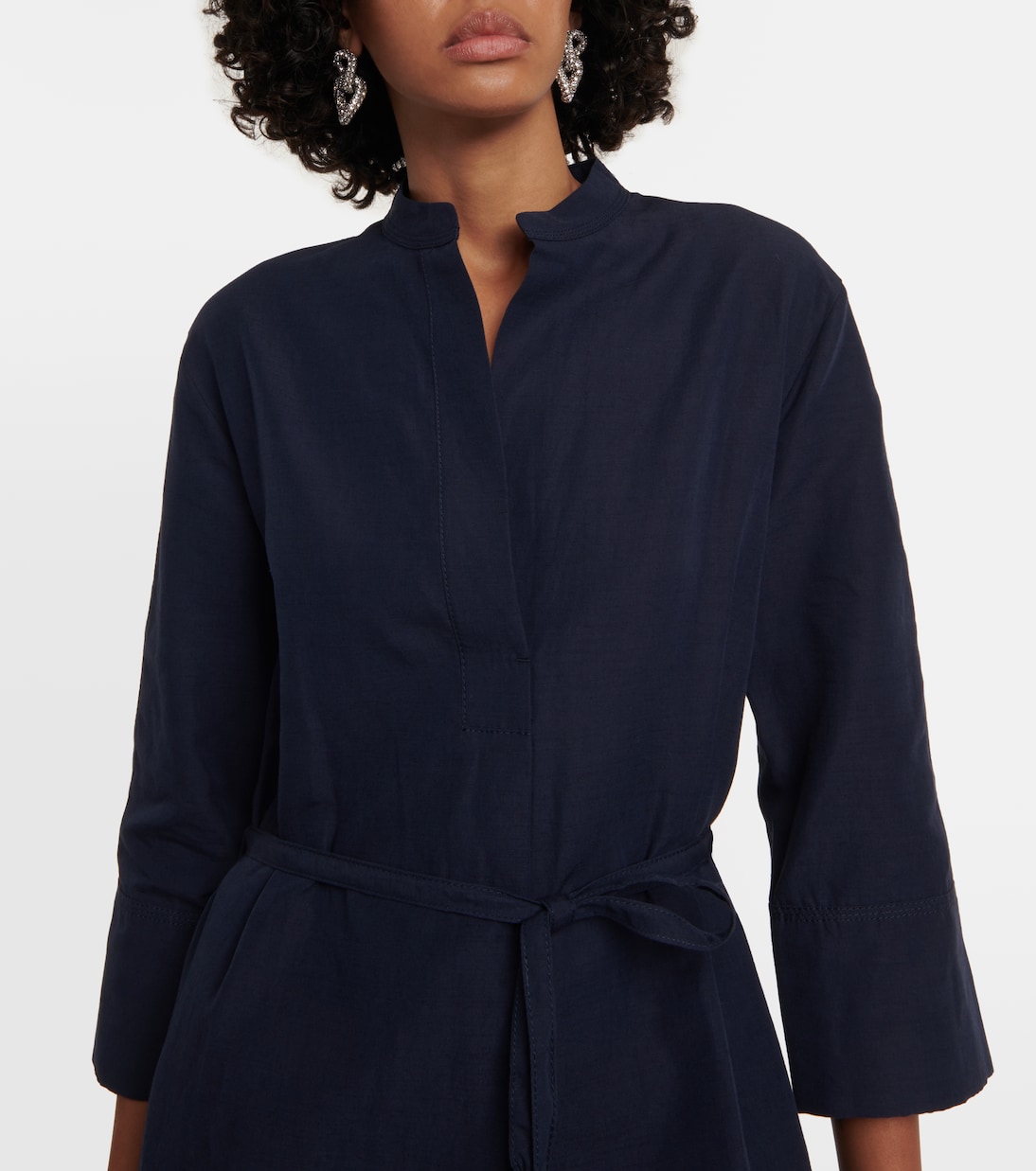 Midikleid aus einem Baumwollgemisch | Vince