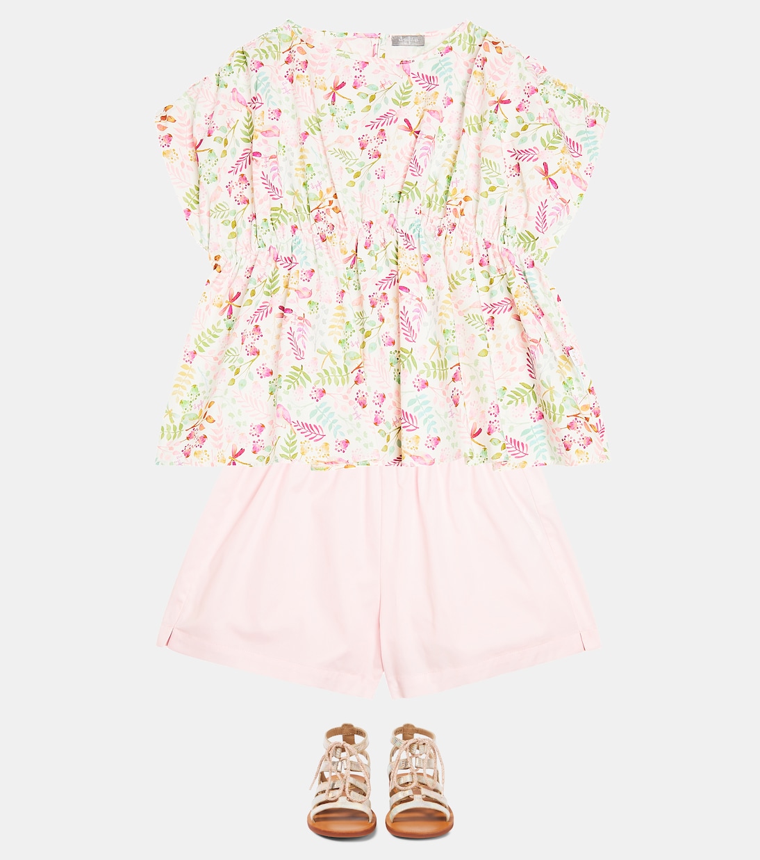 Ensemble chemise et short en coton | Il Gufo