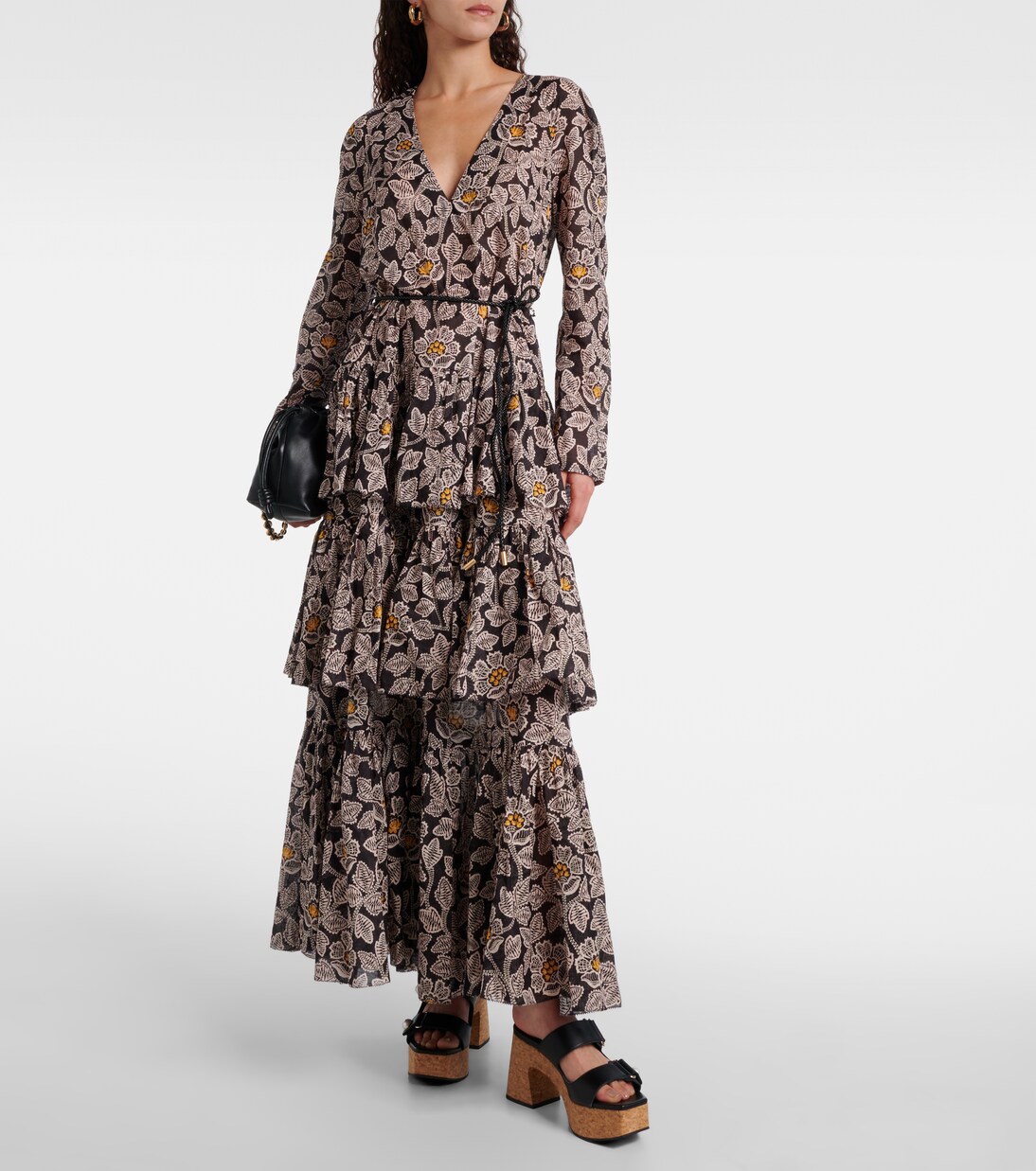 Verzierte Plateausandalen Fayence aus Leder | Jimmy Choo