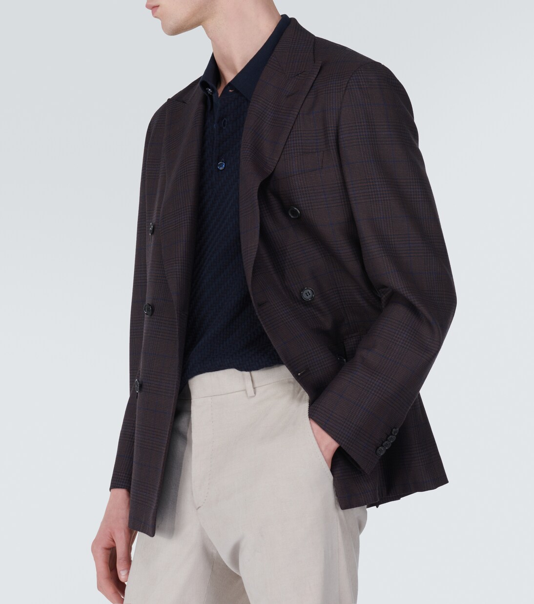 Blazer de lana a cuadros Príncipe de Gales | Brioni