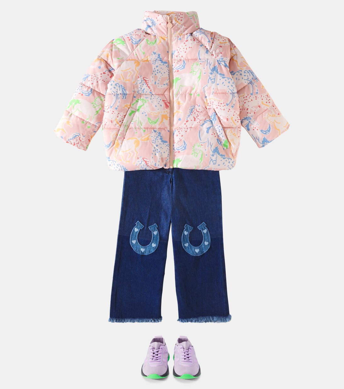 Printed puffer jacket | Stella McCartney Kids