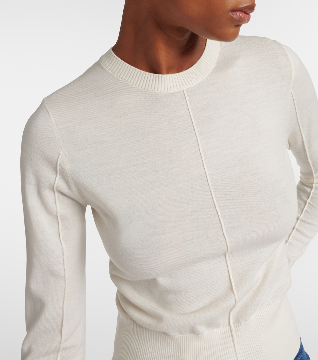 Pull raccourci en laine | Chloé