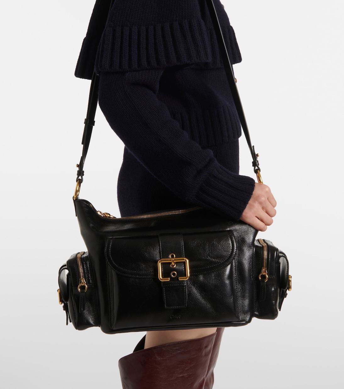 Medium leather camera bag | Chloé