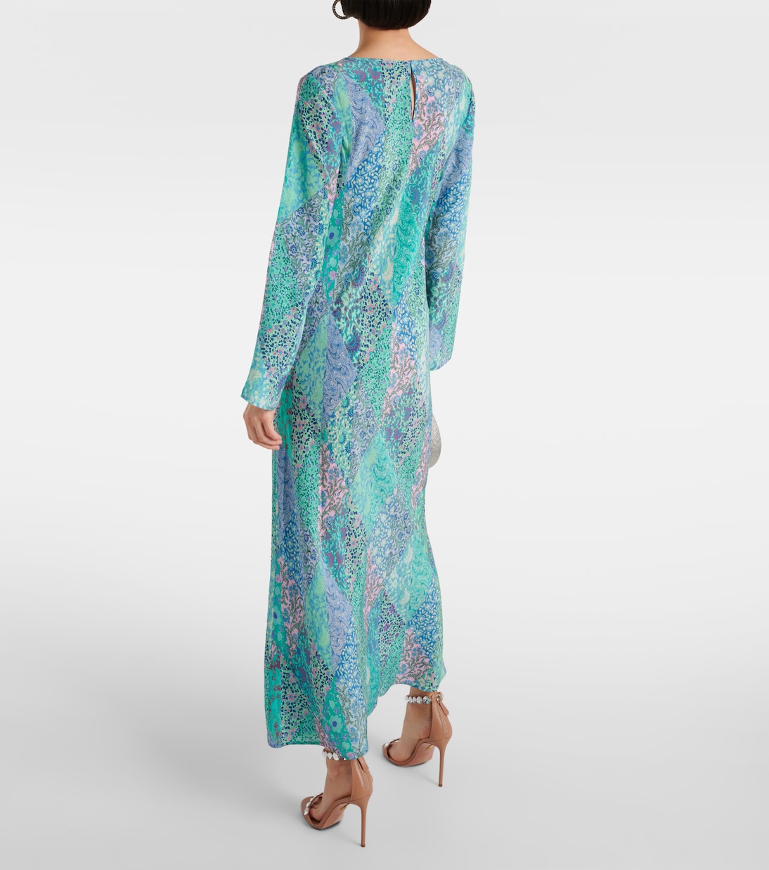 Alondra patchwork silk maxi dress | Rixo