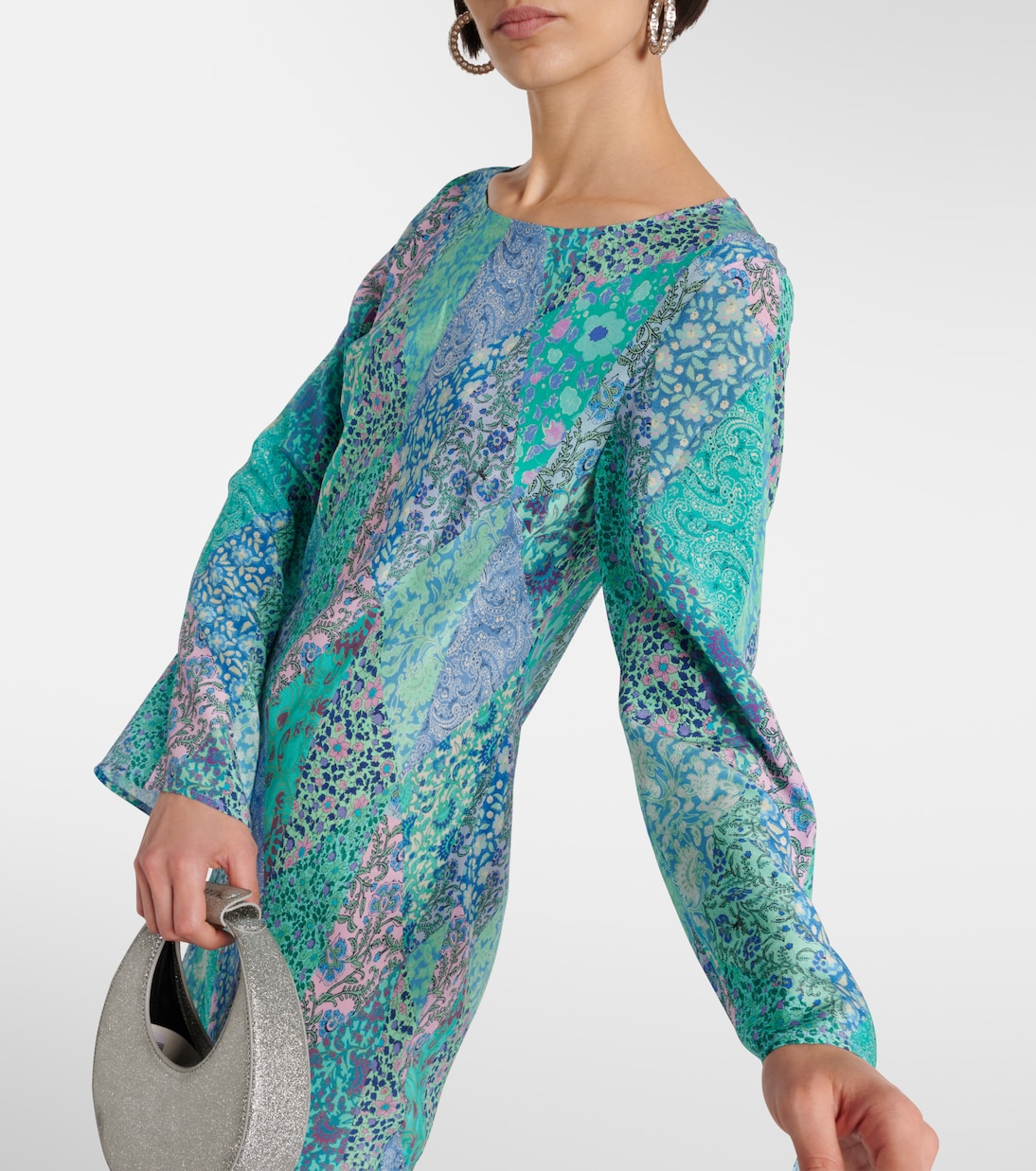 Alondra patchwork silk maxi dress | Rixo