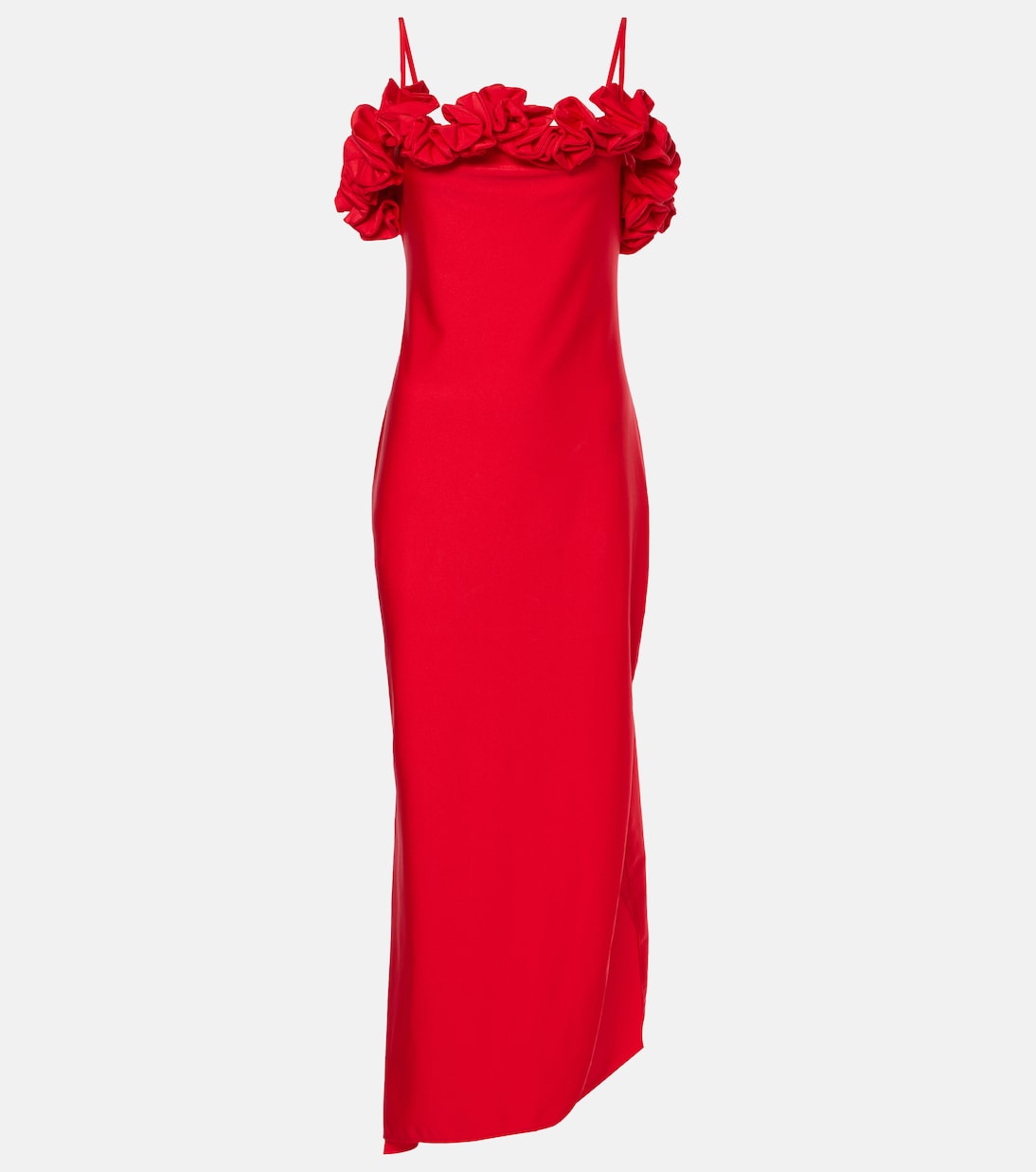 Floral-appliqué jersey gown | Coperni