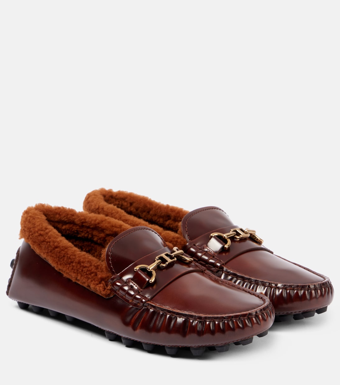 Mokassins aus Leder mit Shearling | Tod's