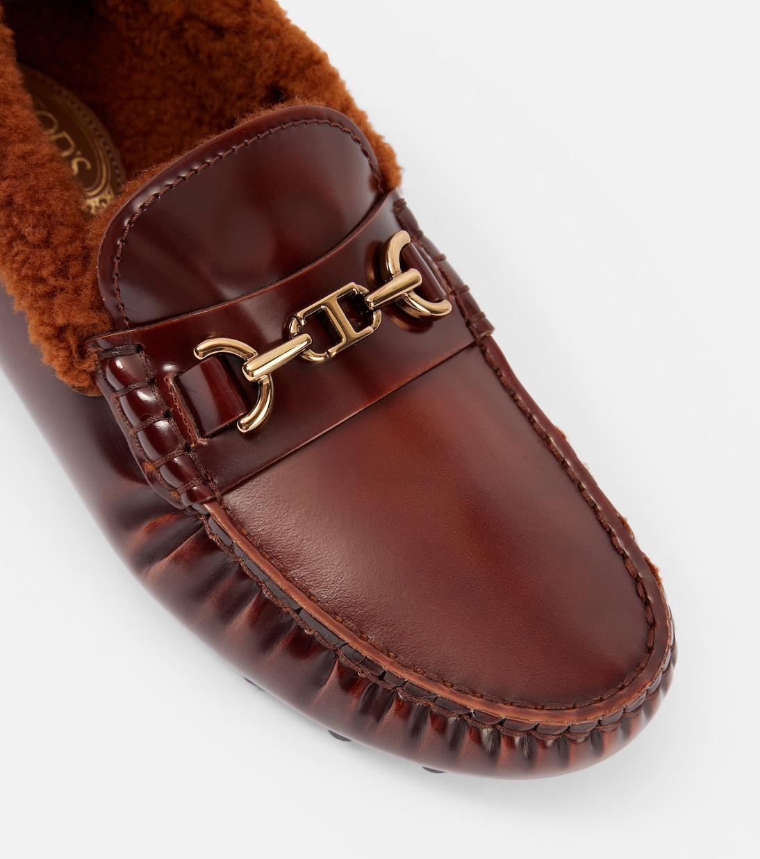Mokassins aus Leder mit Shearling | Tod's