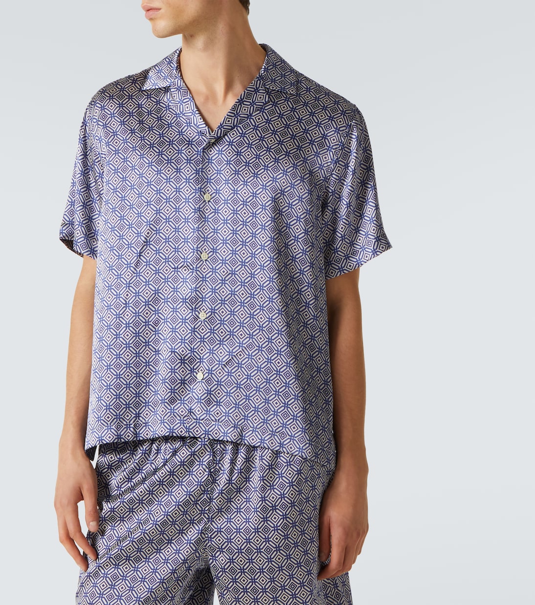 Chemise Roberto imprimée en soie | Frescobol Carioca