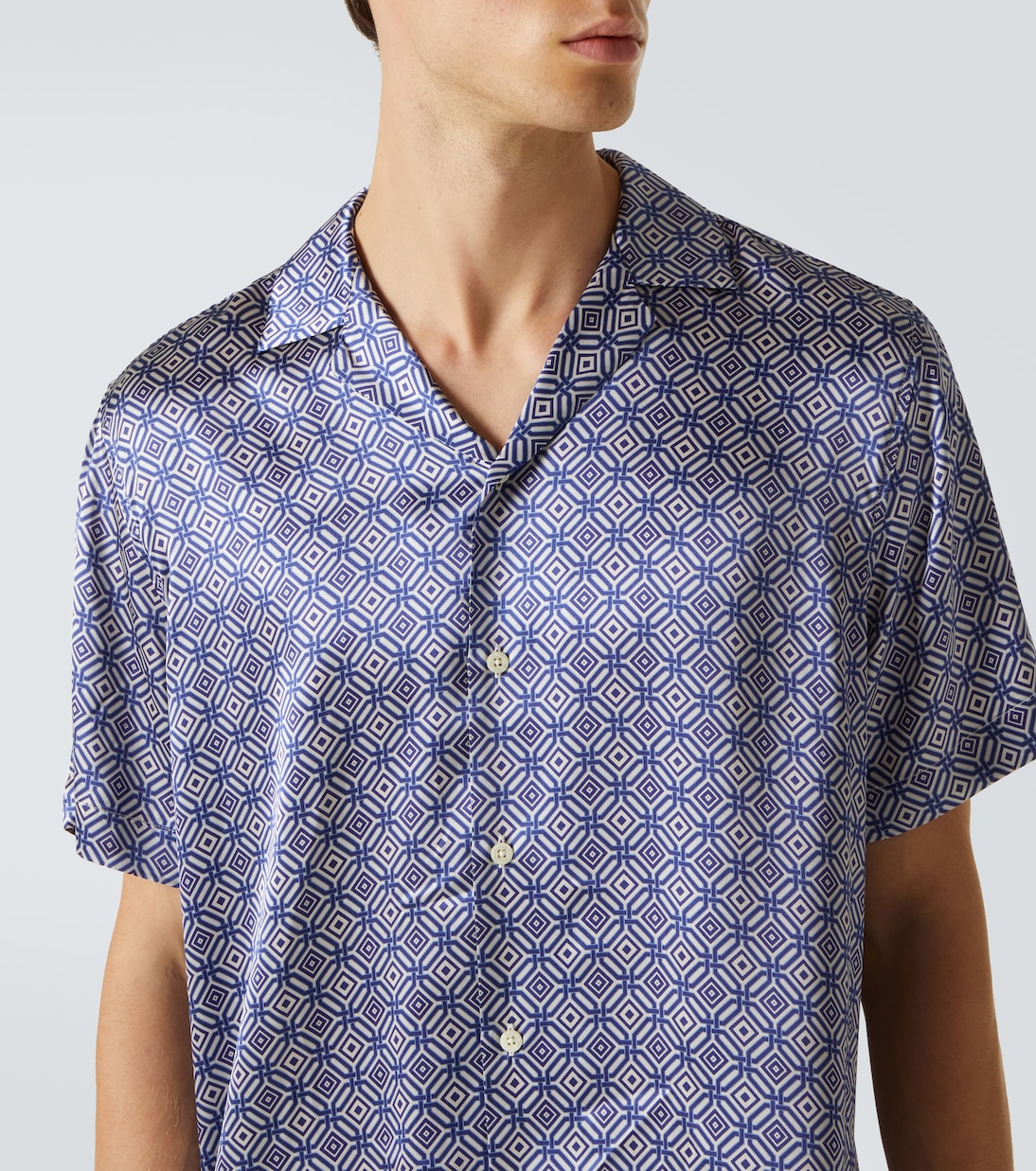 Chemise Roberto imprimée en soie | Frescobol Carioca