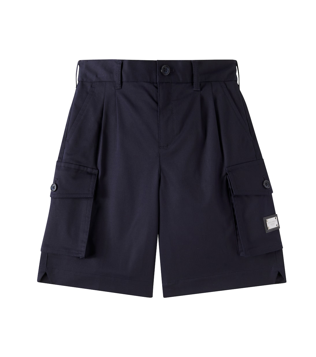 Cotton gabardine shorts | Dolce&Gabbana Kids