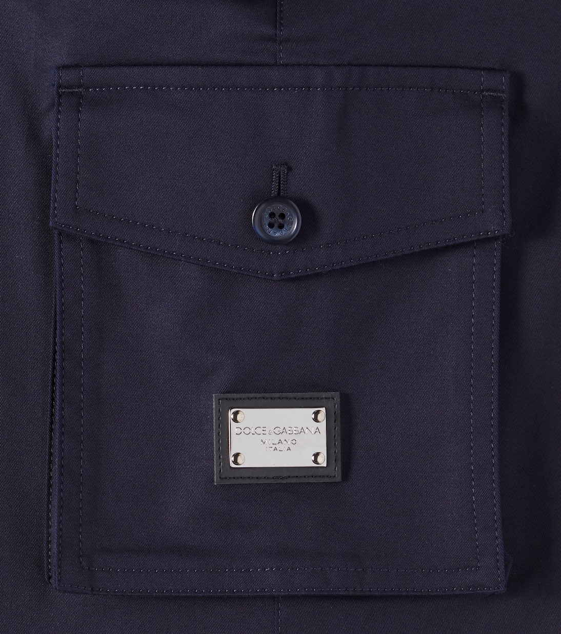 Cotton gabardine shorts | Dolce&Gabbana Kids