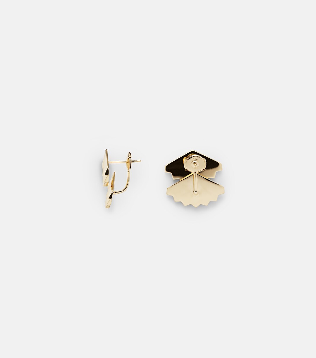Fan Large 18kt gold earrings | Anita Ko