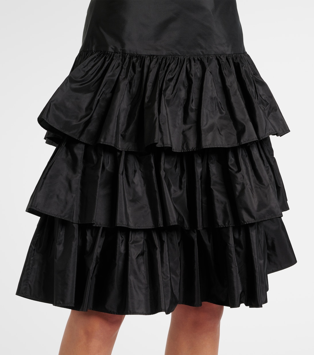 Silk taffetta midi skirt | Valentino