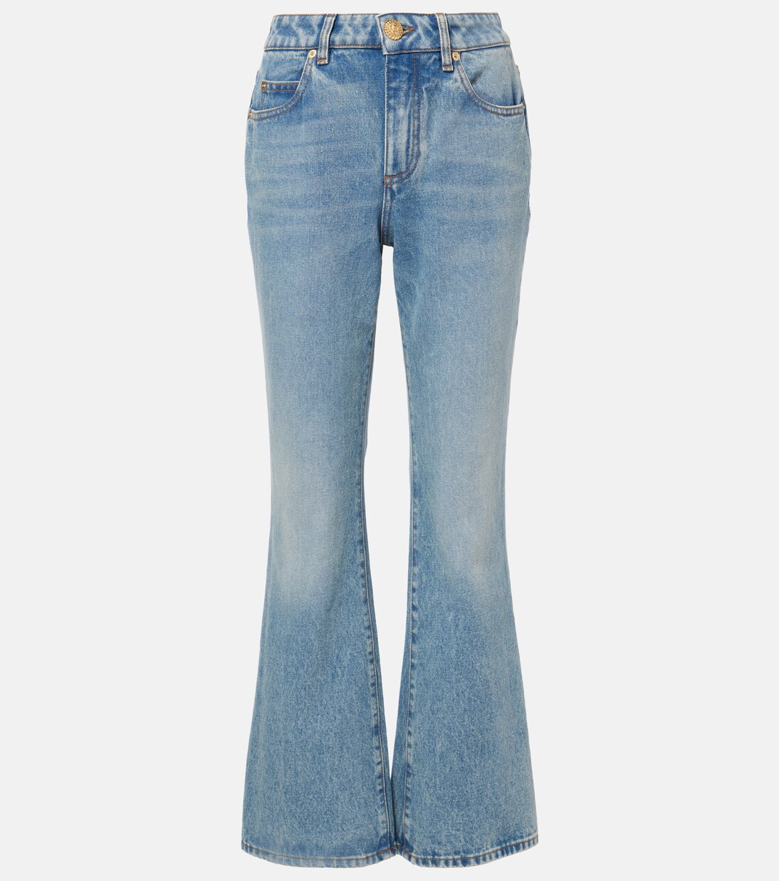 Jeans bootcut de tiro bajo | Balmain