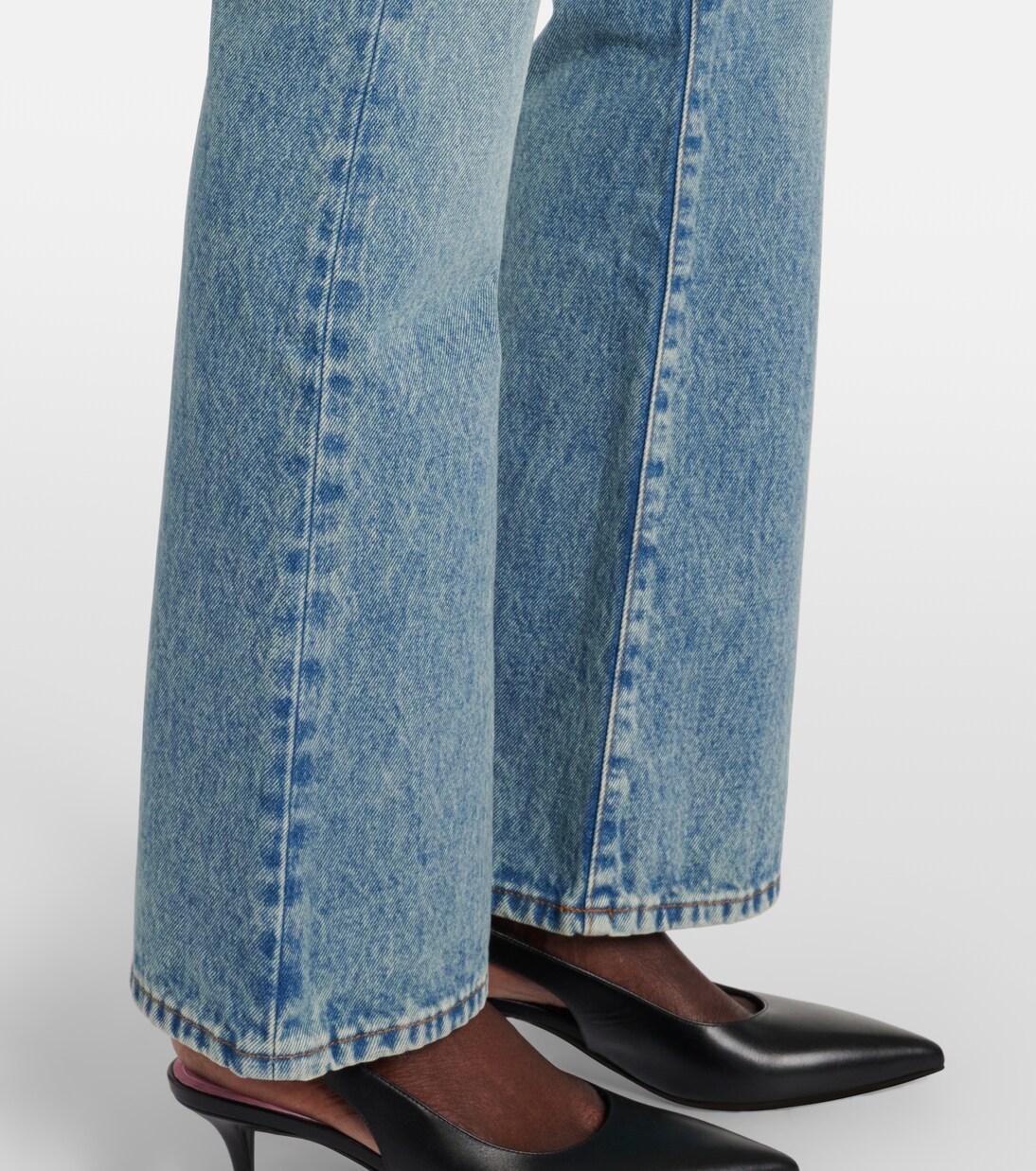 Jeans bootcut de tiro bajo | Balmain