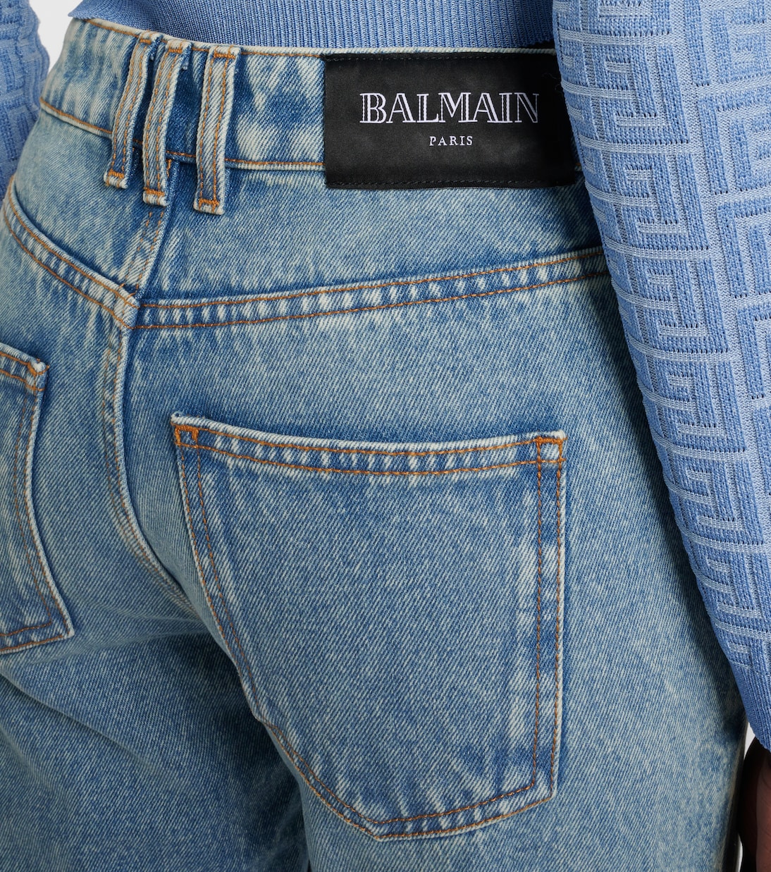 Jeans bootcut de tiro bajo | Balmain