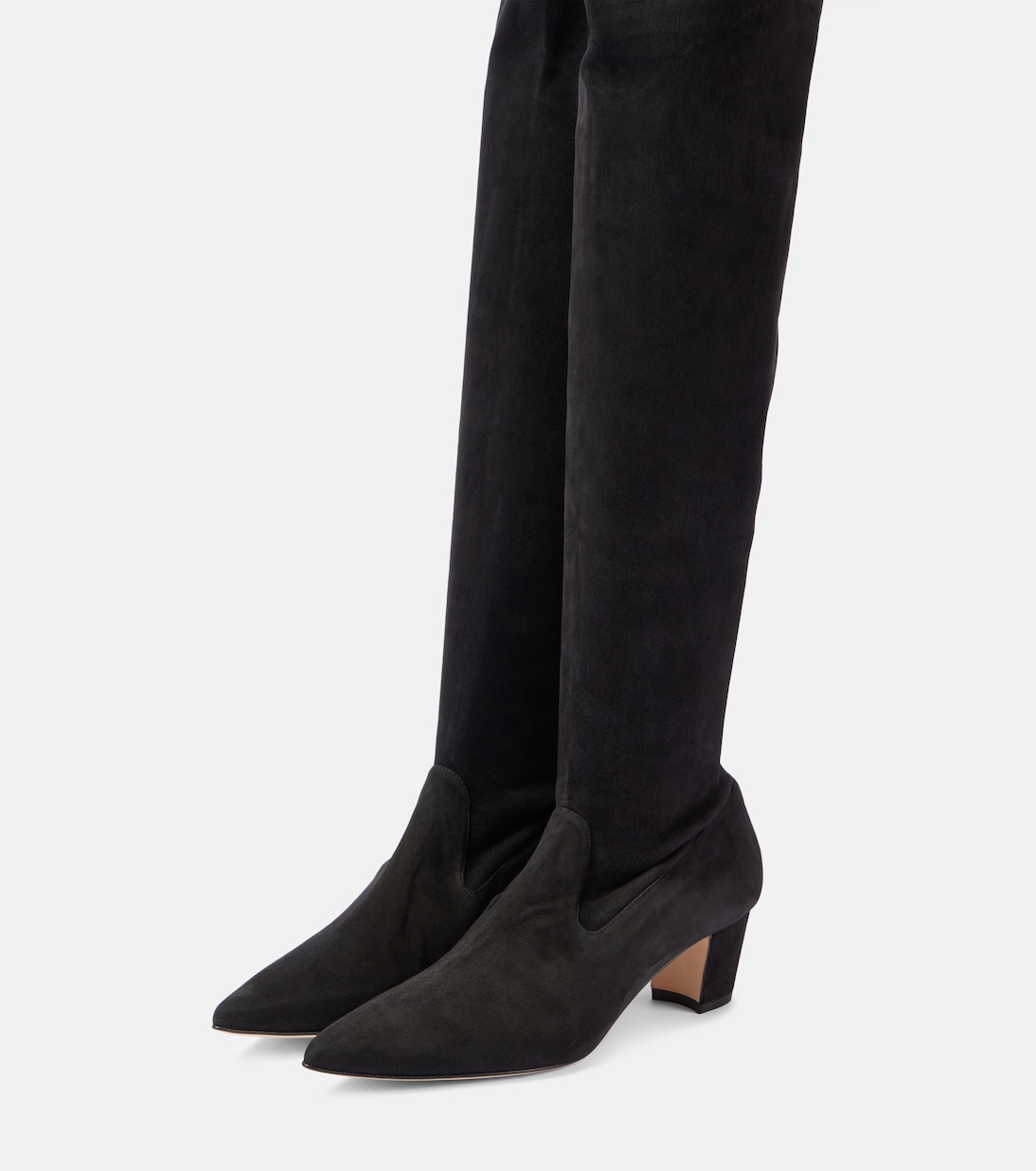 Lupasca 55 suede over-the-knee boots | Manolo Blahnik