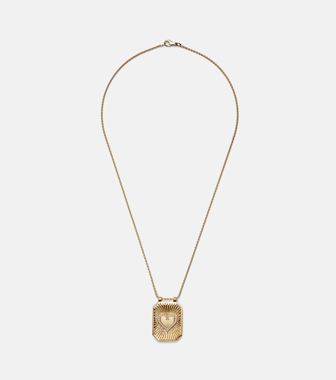 Collar Heart de oro de 18 ct con diamantes | Marie Lichtenberg