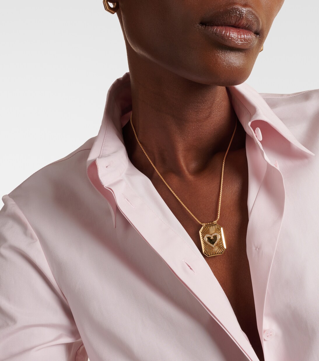 Collar Heart de oro de 18 ct con diamantes | Marie Lichtenberg