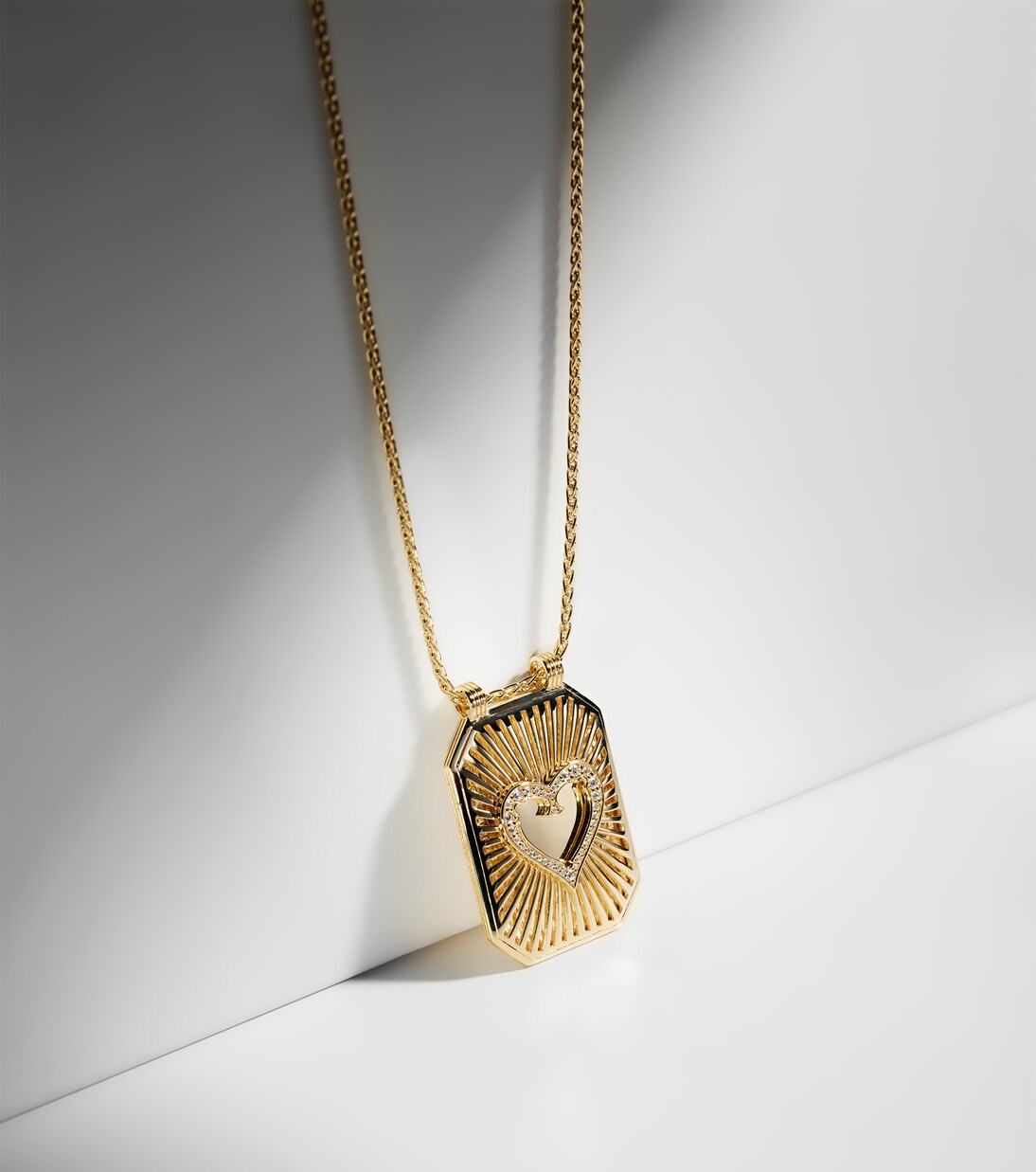 Collar Heart de oro de 18 ct con diamantes | Marie Lichtenberg