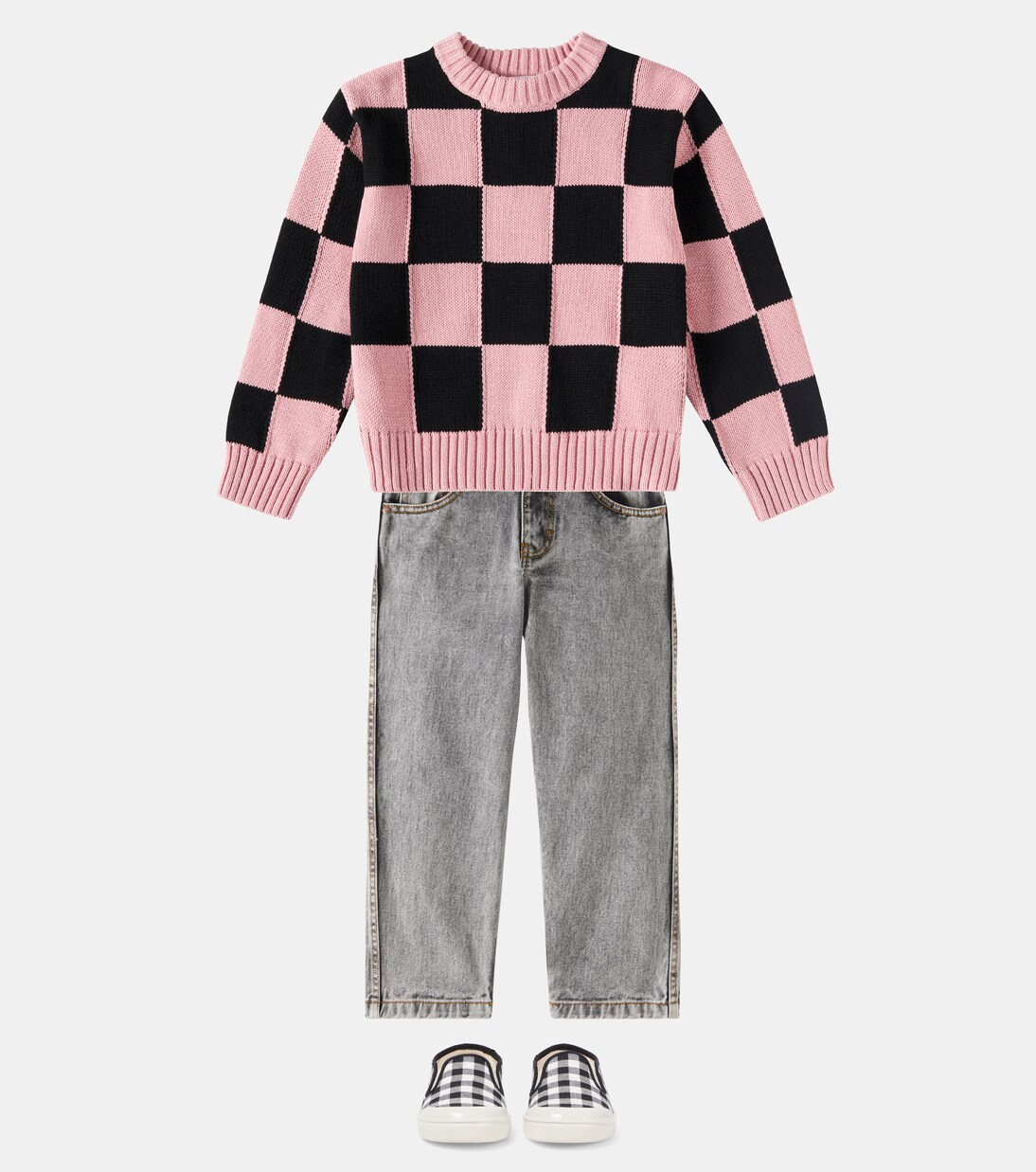 Gingham slip-on shoes | PèPè