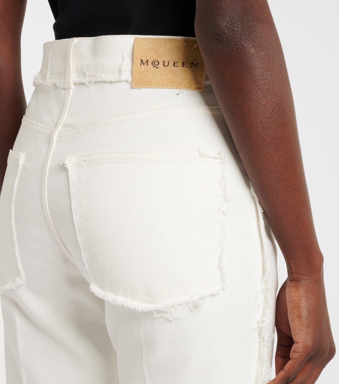 High-rise bootcut jeans | McQueen