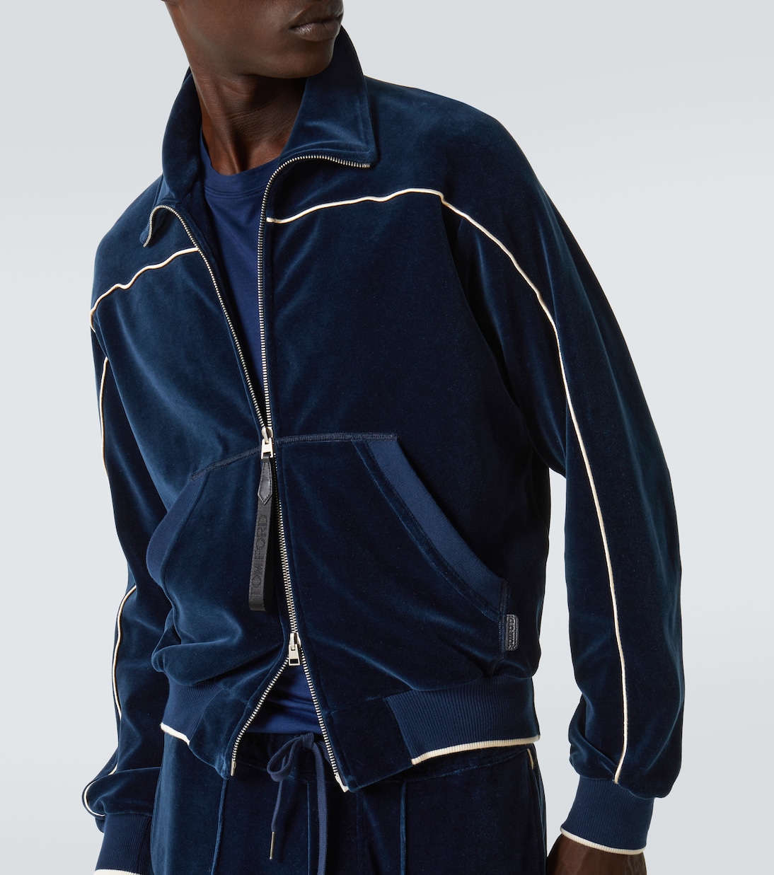 Cotton-blend velour track jacket | Tom Ford