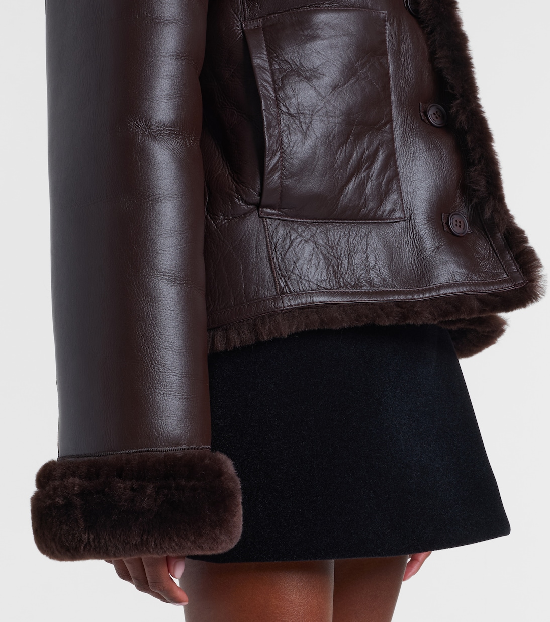 Wendbare Jacke aus Shearling | David Koma