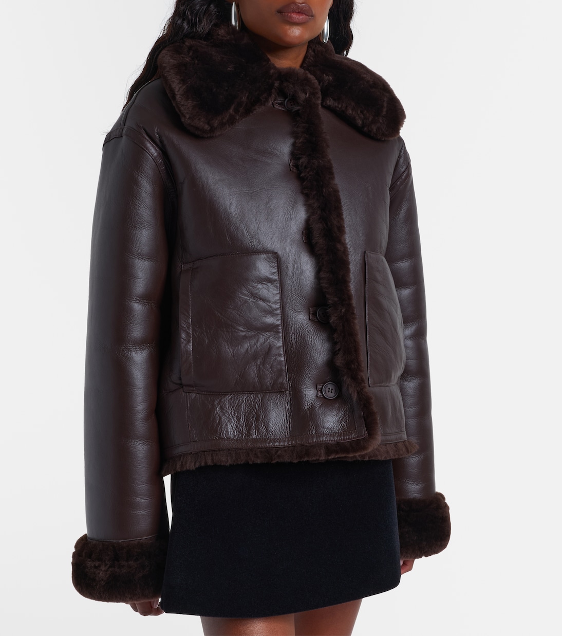 Wendbare Jacke aus Shearling | David Koma