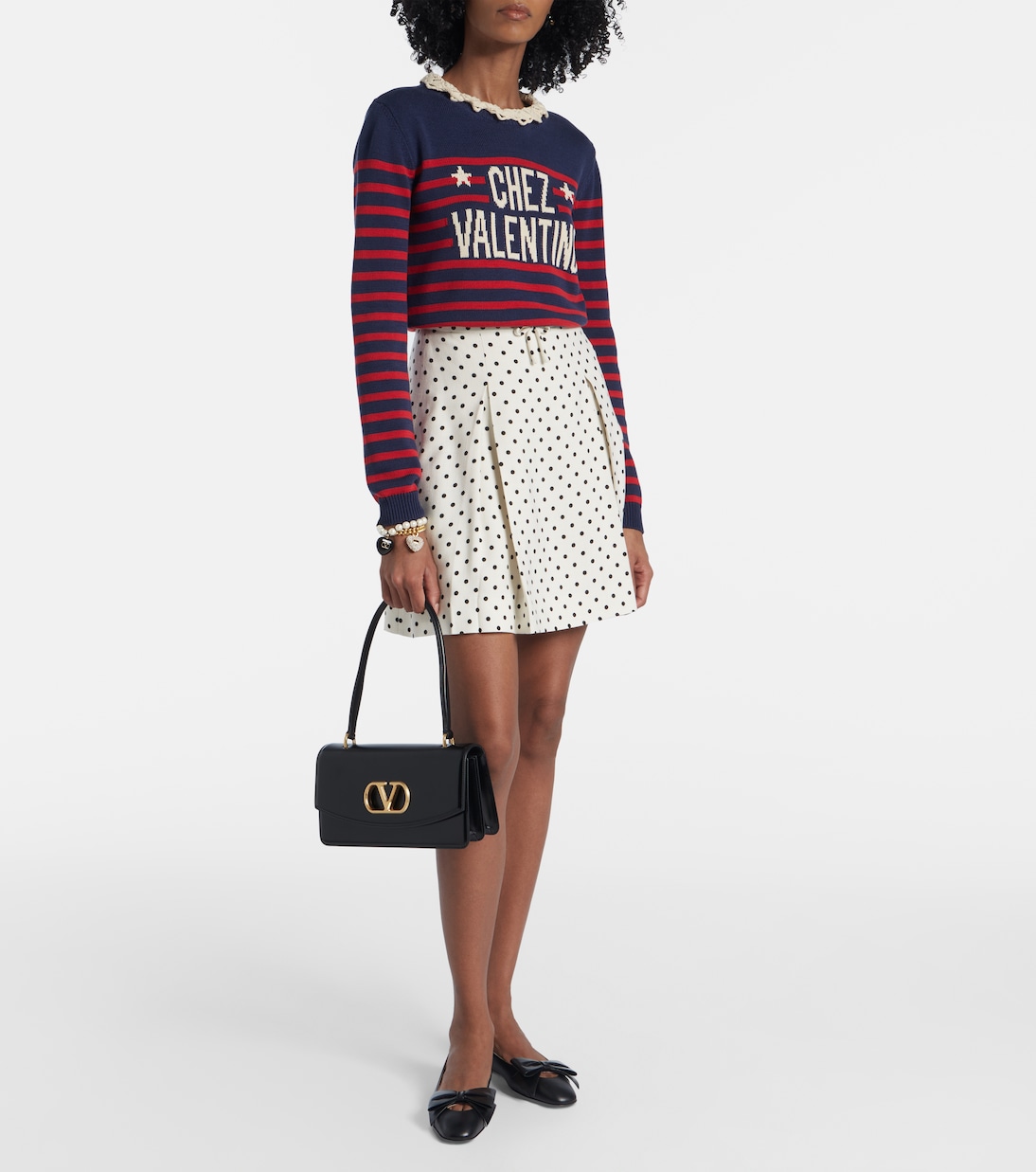 Schultertasche Vain Small VLogo aus Leder | Valentino Garavani