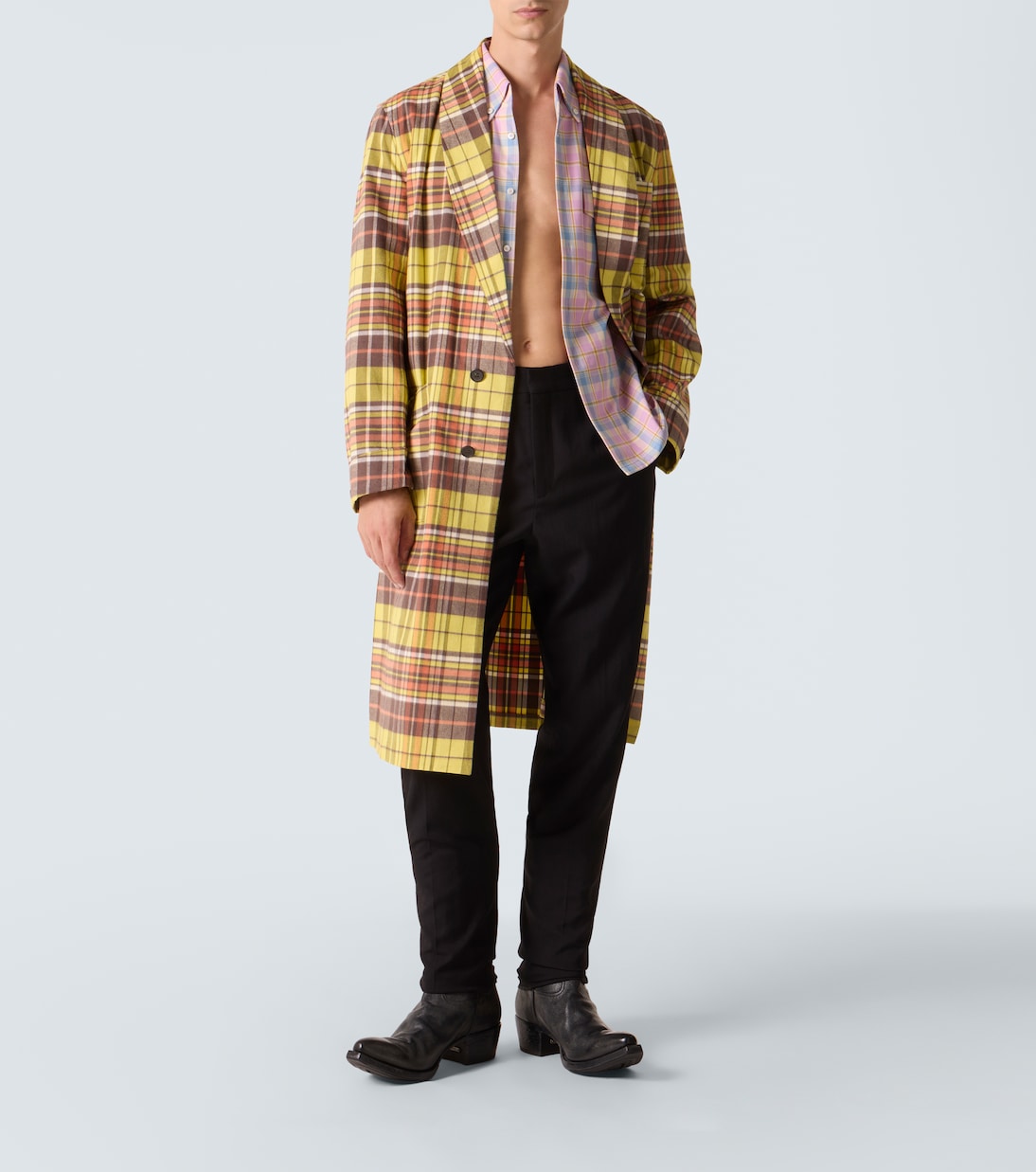 Leather cowboy boots | Prada