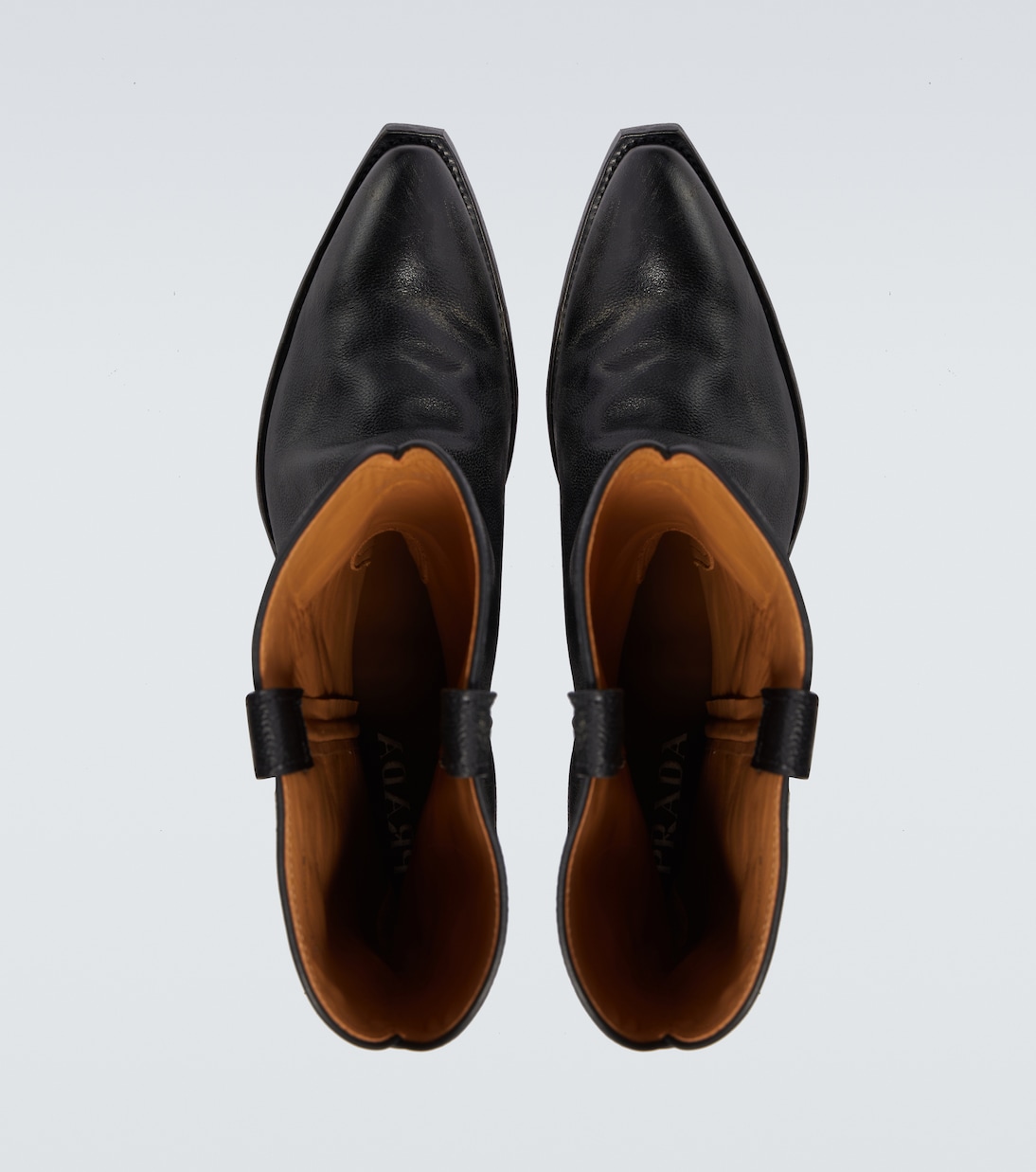 Leather cowboy boots | Prada