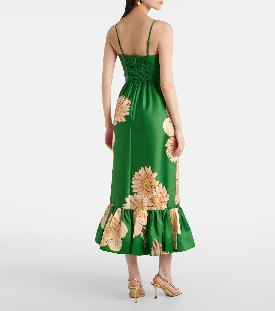 Bedrucktes Midikleid Sage | Alémais