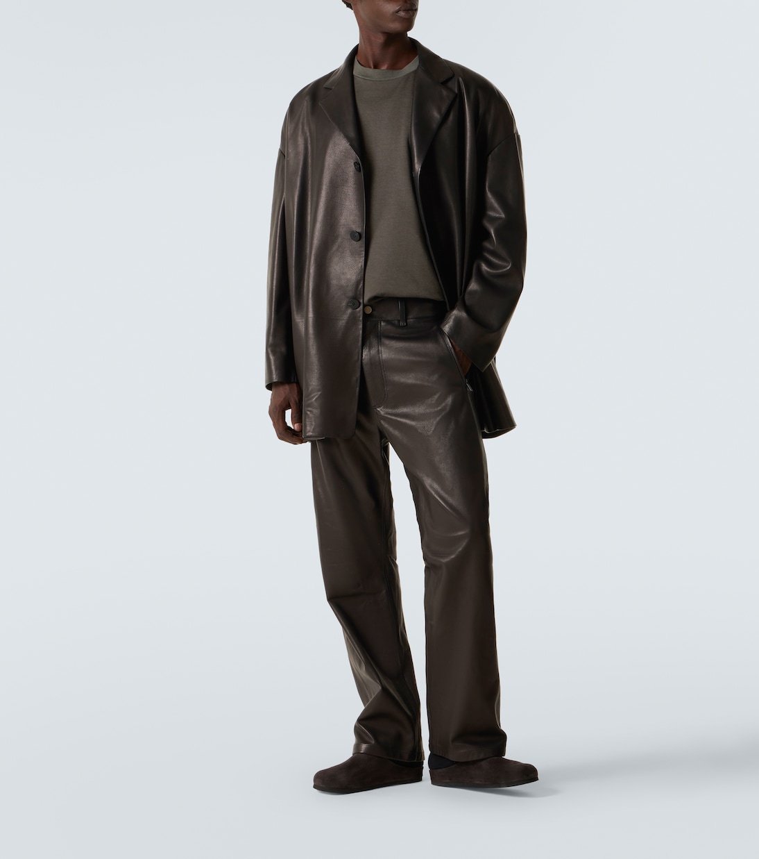 Oversized leather blazer | Fear of God