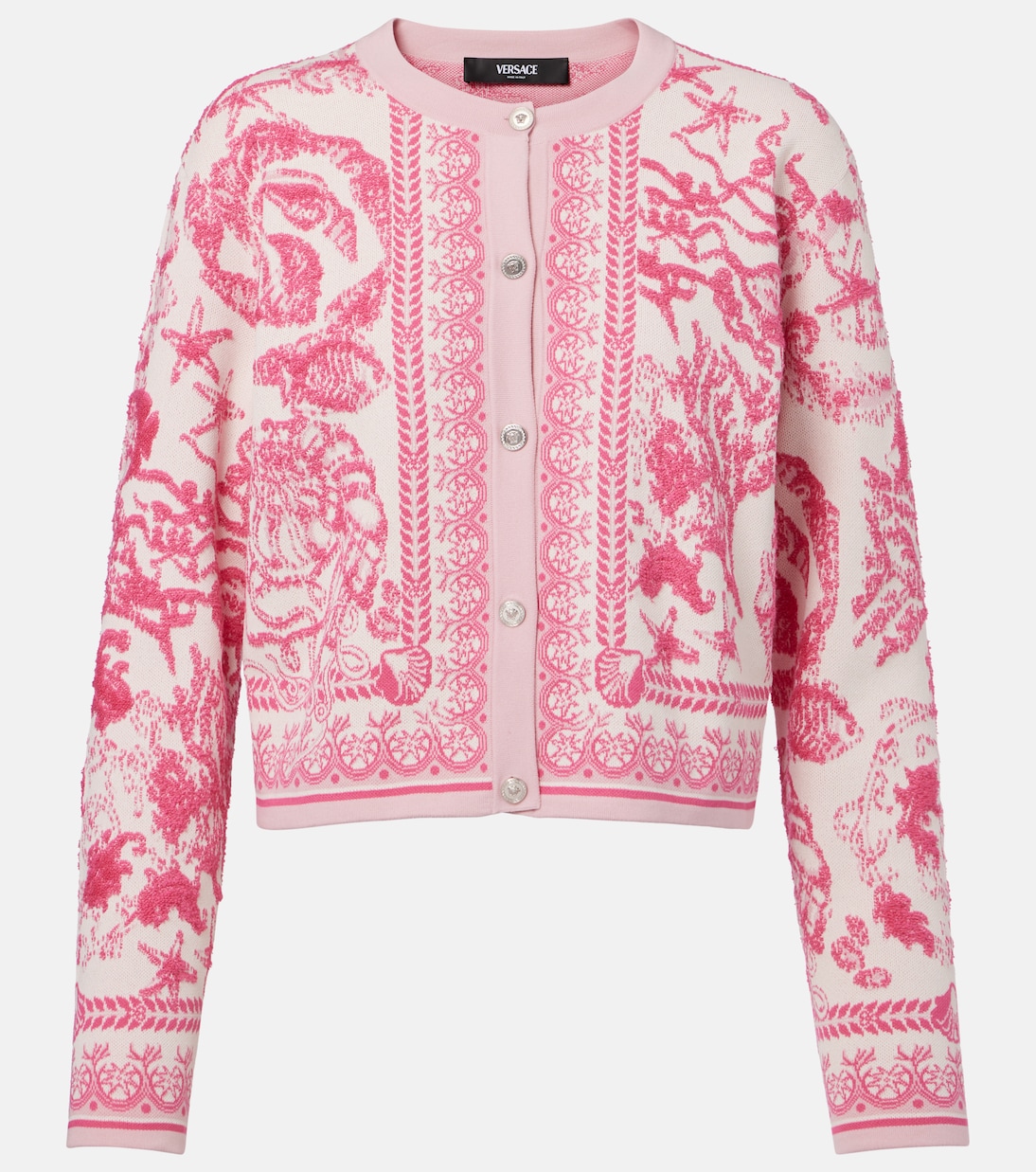 Cardigan Underwater Barocco aus Jacquard | Versace