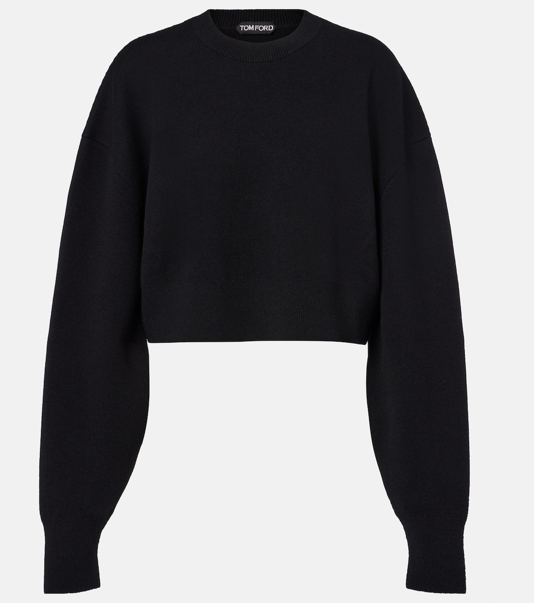 Pullover cropped in misto lana e cashmere | Tom Ford