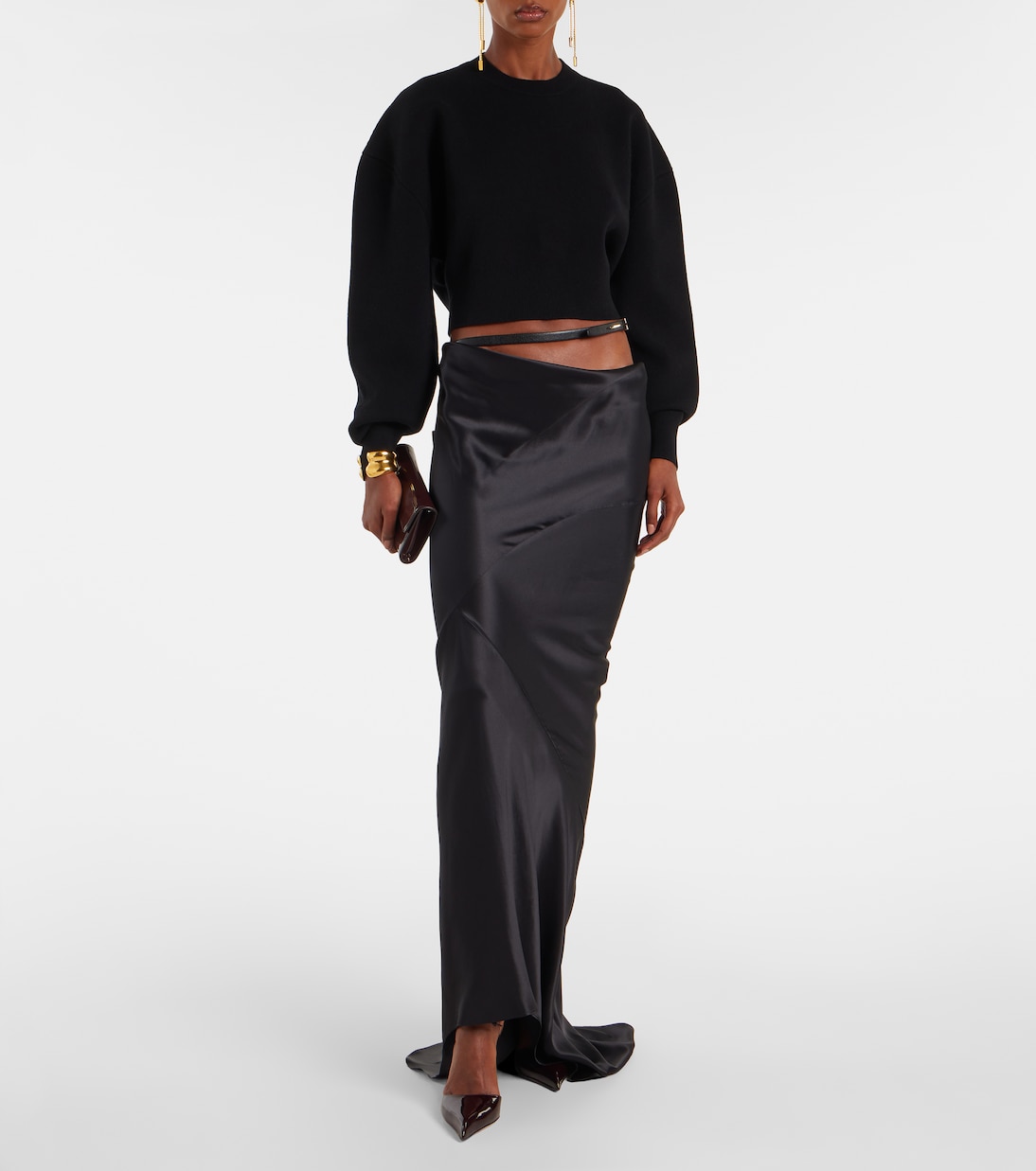 Pullover cropped in misto lana e cashmere | Tom Ford