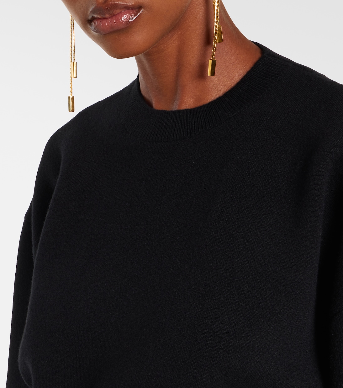 Pullover cropped in misto lana e cashmere | Tom Ford