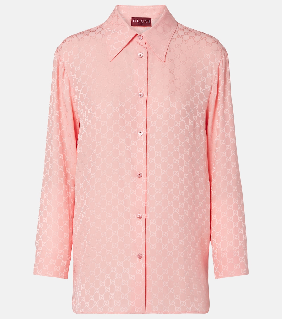 Chemise GG en jacquard de soie | Gucci