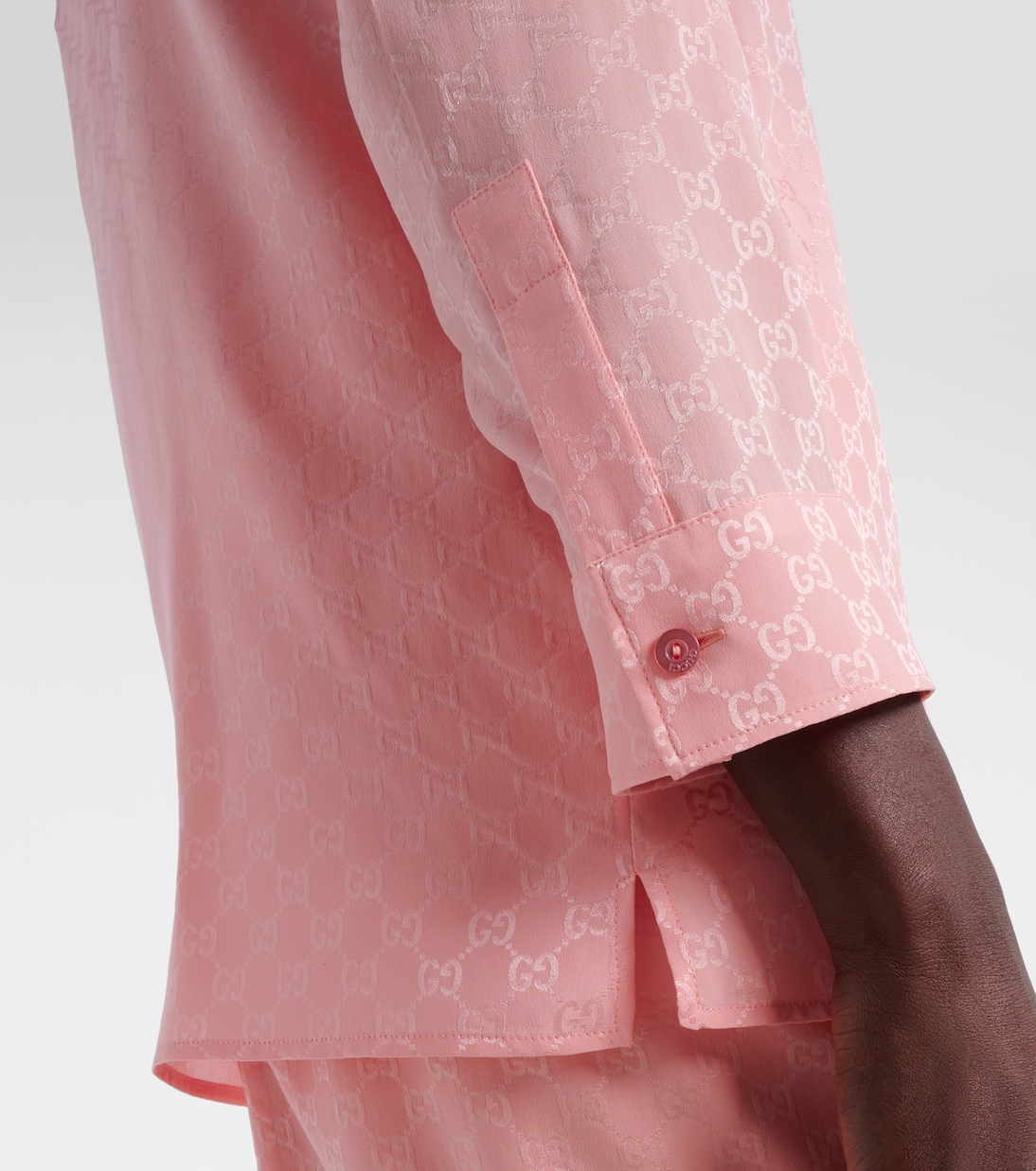 Chemise GG en jacquard de soie | Gucci