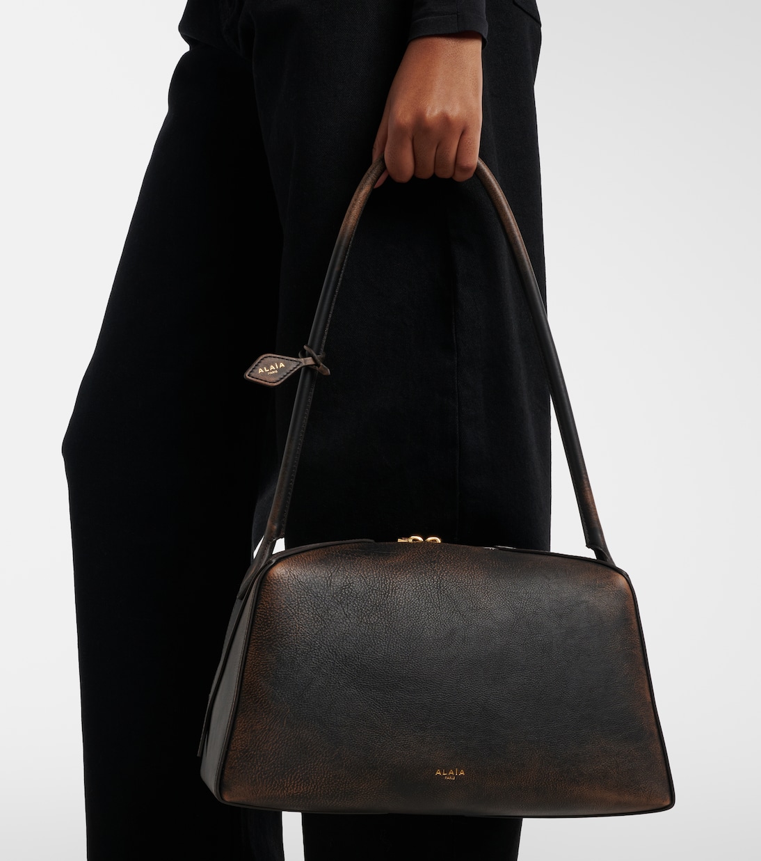 Sac Le Bouledogue Medium en cuir | Alaïa