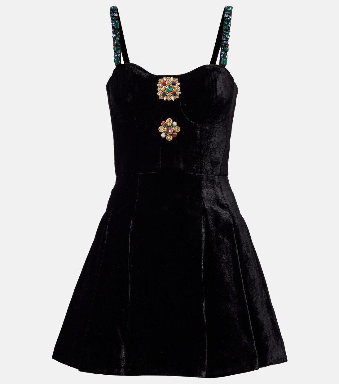 Embellished velvet minidress | Balmain