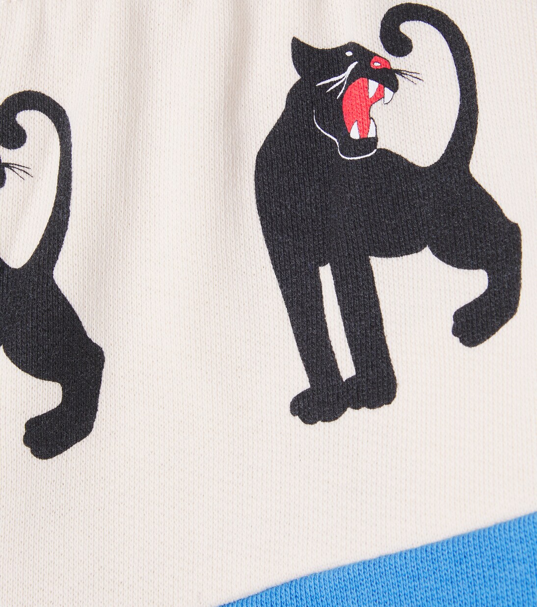 Panther printed cotton sweatpants  | Mini Rodini