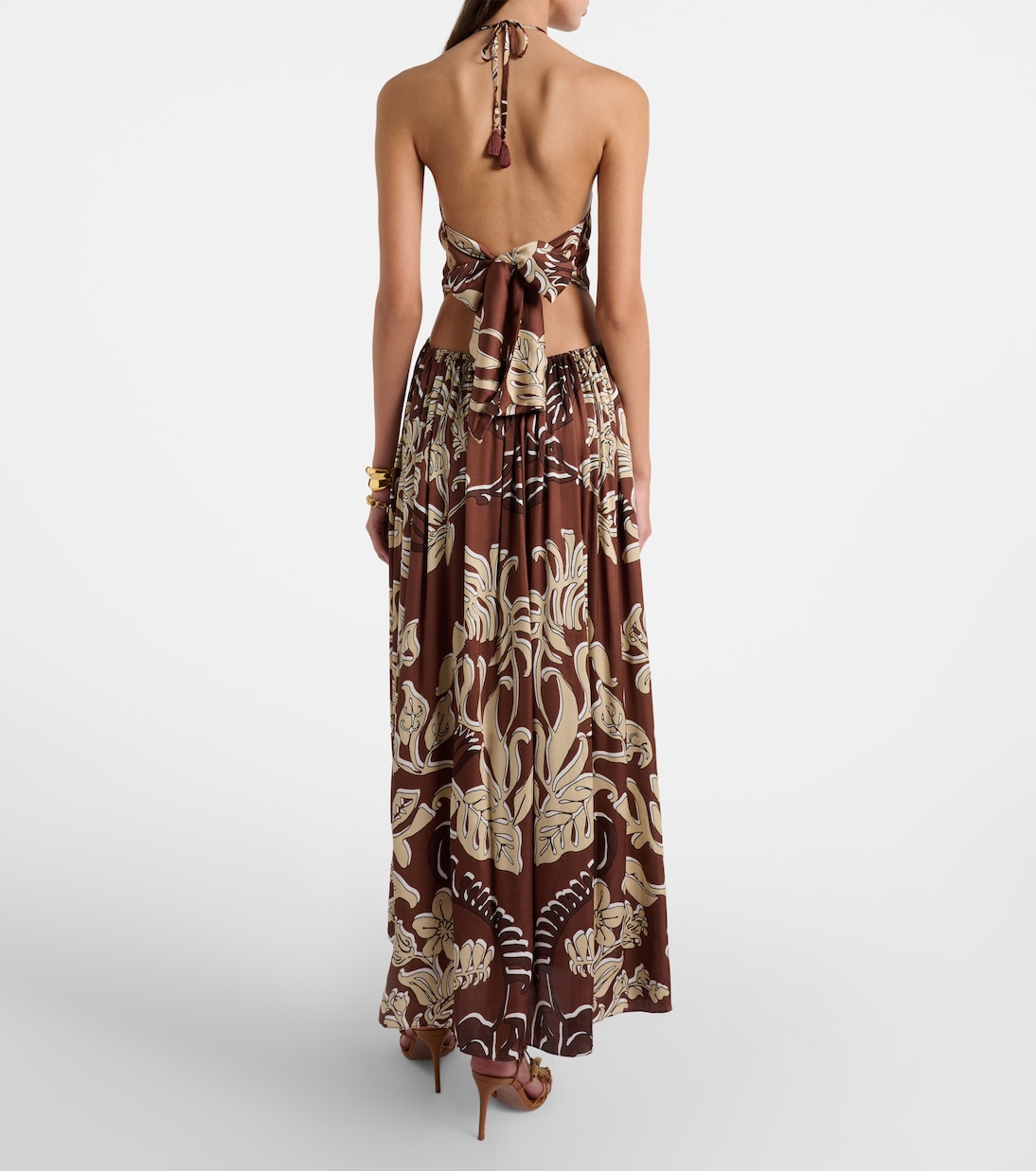 Isore printed halterneck maxi dress | Poupette St Barth